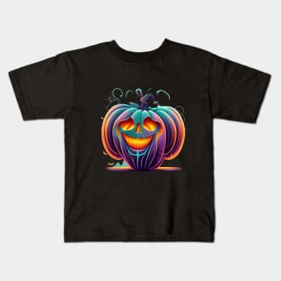 Vintage Halloween Pumpkin 2023. Halloween 2023 Kids T-Shirt